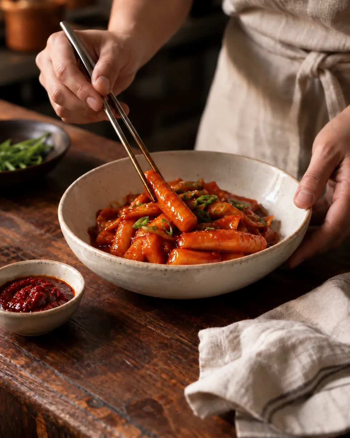 A carefully prepared Korean dish